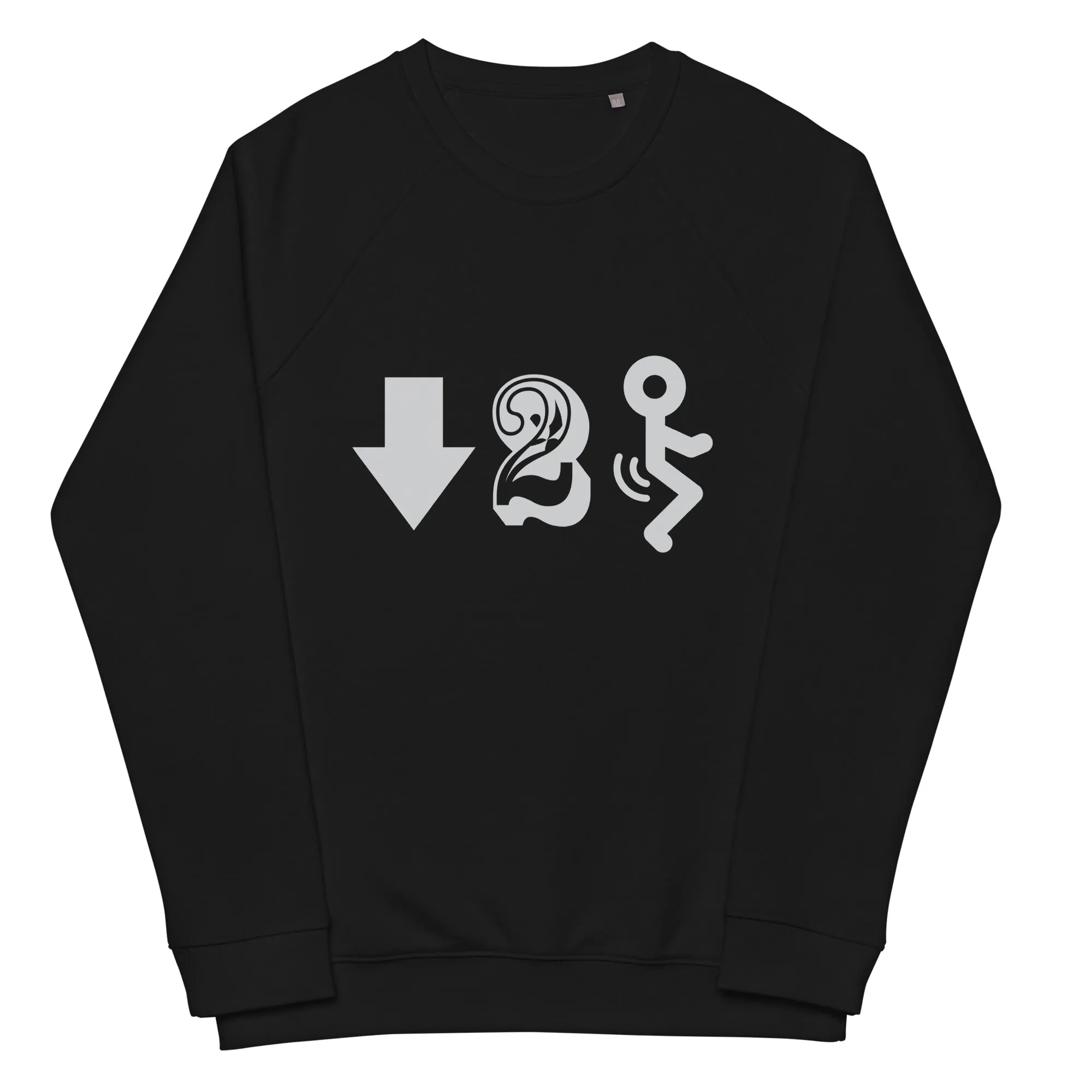 DTF Unisex organic raglan sweatshirt