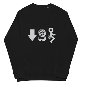 DTF Unisex organic raglan sweatshirt