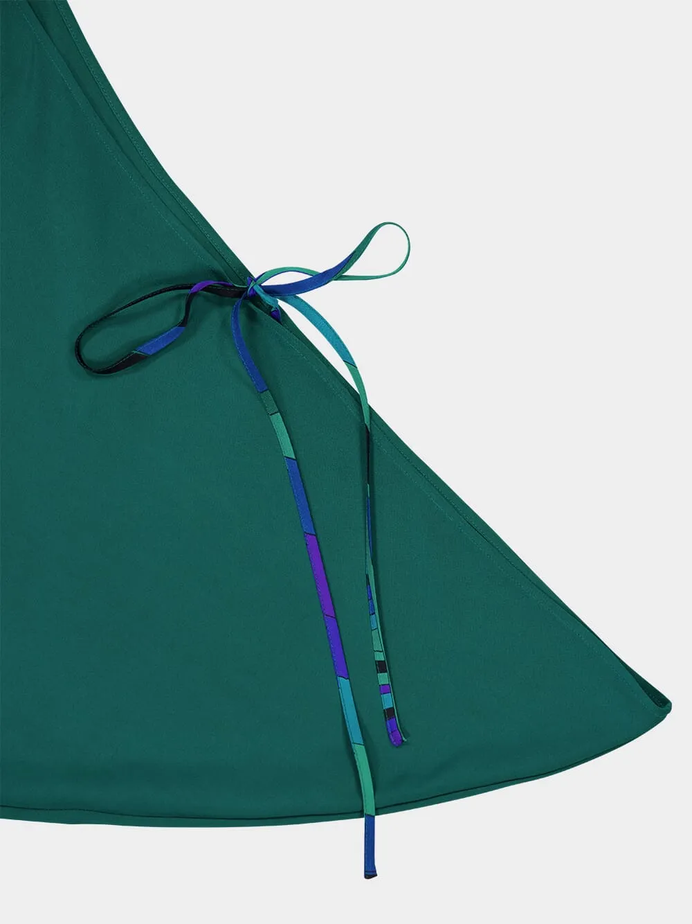 Emerald Orchidee-Print Crepe Marocain Blouse