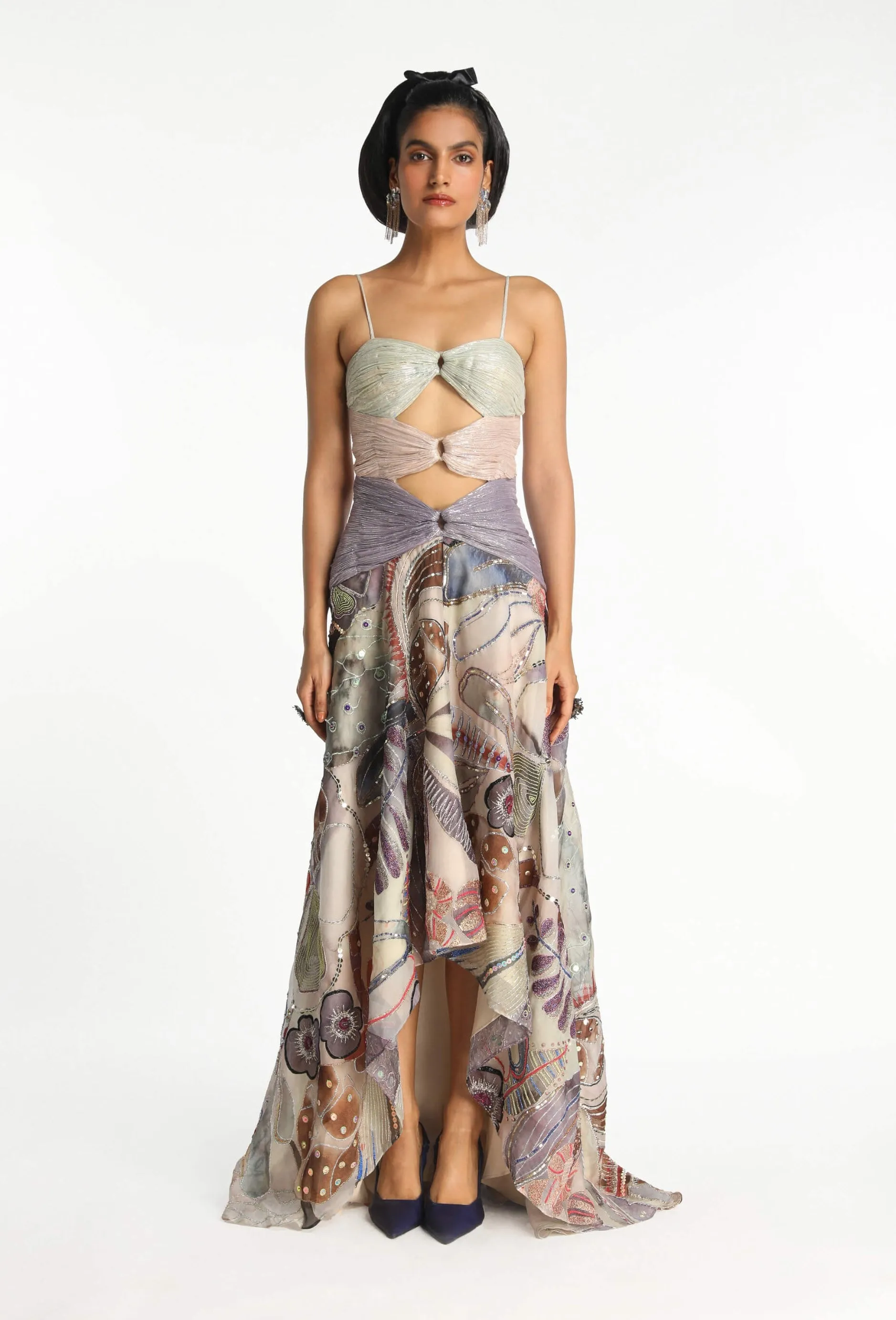 Enchante mist purple gown