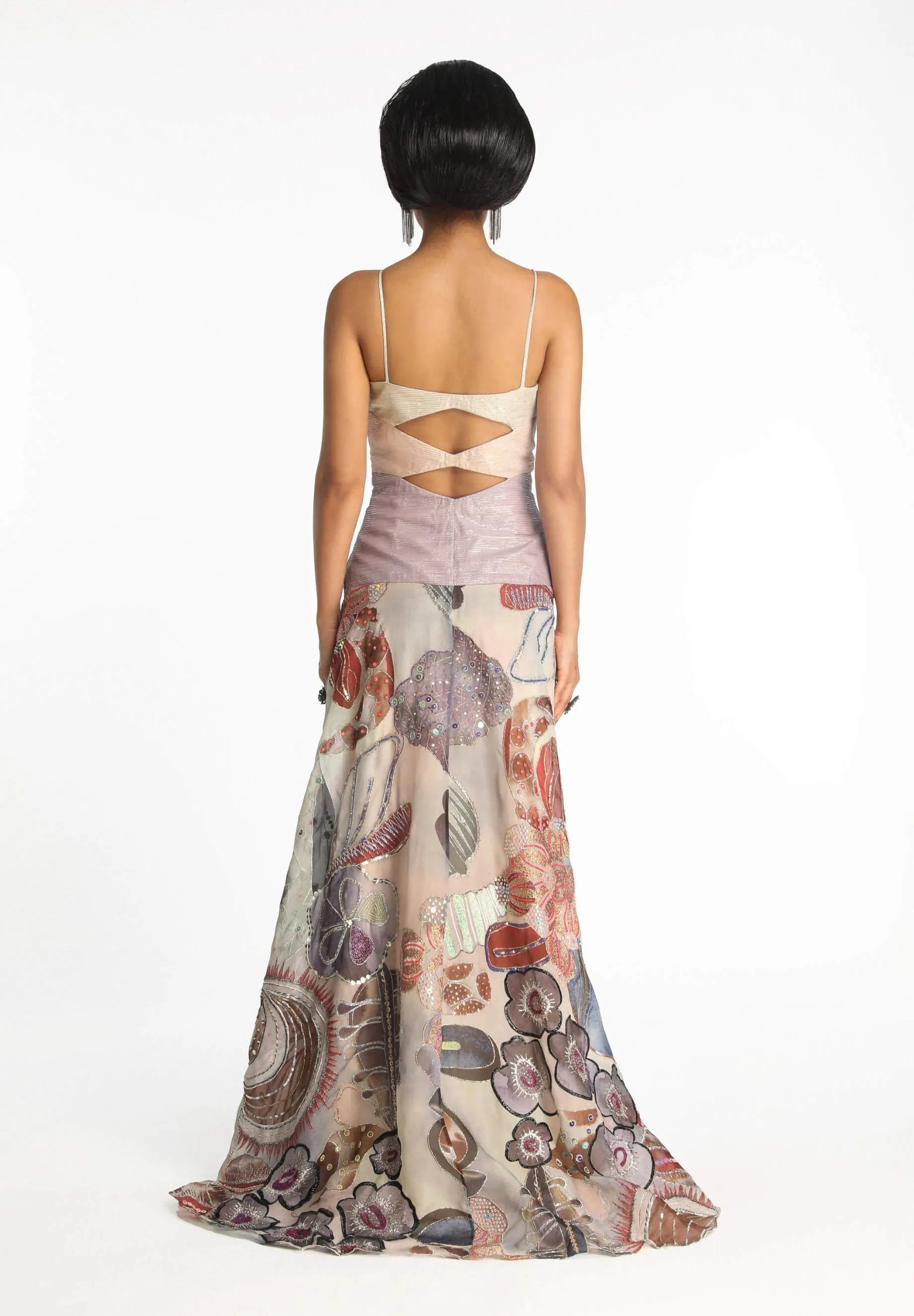 Enchante mist purple gown
