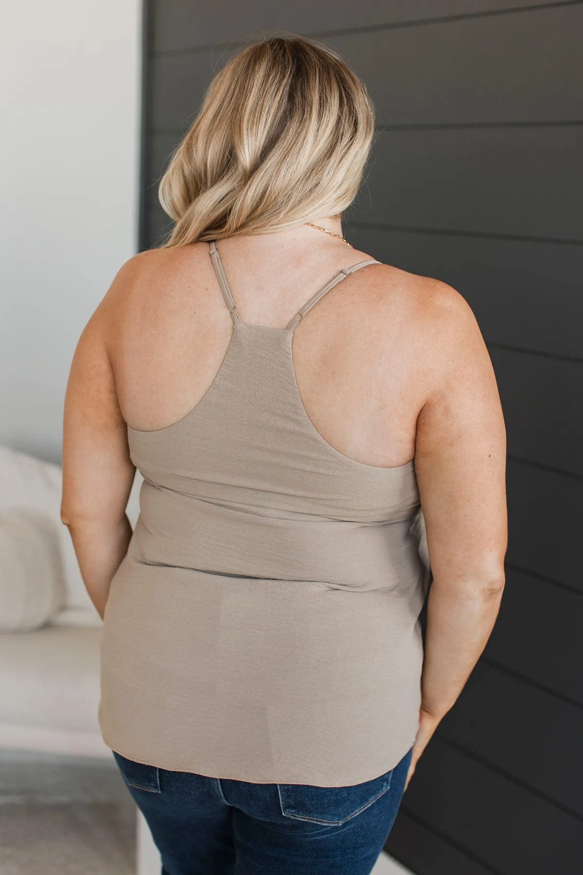 Endless Endearments Tank Top- Light Mocha