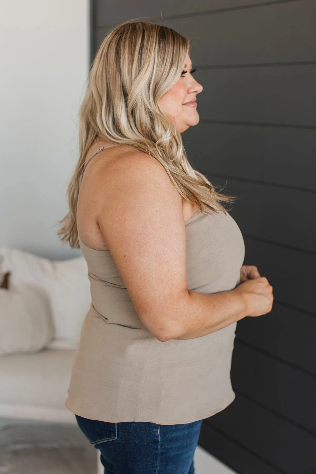 Endless Endearments Tank Top- Light Mocha