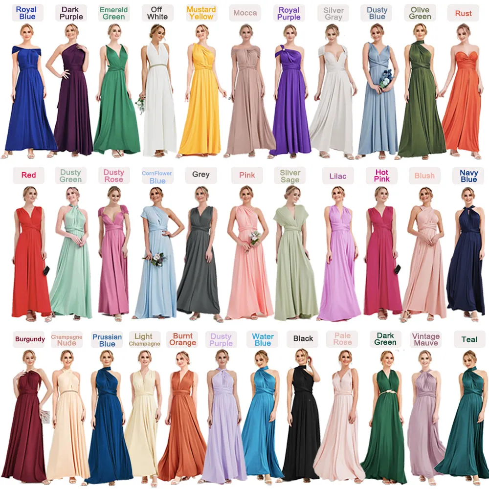 Fabric Swatches For Classic Stretchy Infinity Bridesmaid Dress