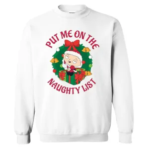 Family Guy Santa Stewie Fleece Crewneck Sweatshirt