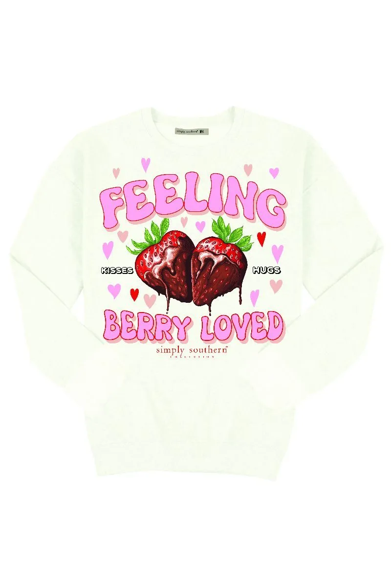 'Feeling Berry Loved' Crewneck Pullover by Simply Southern