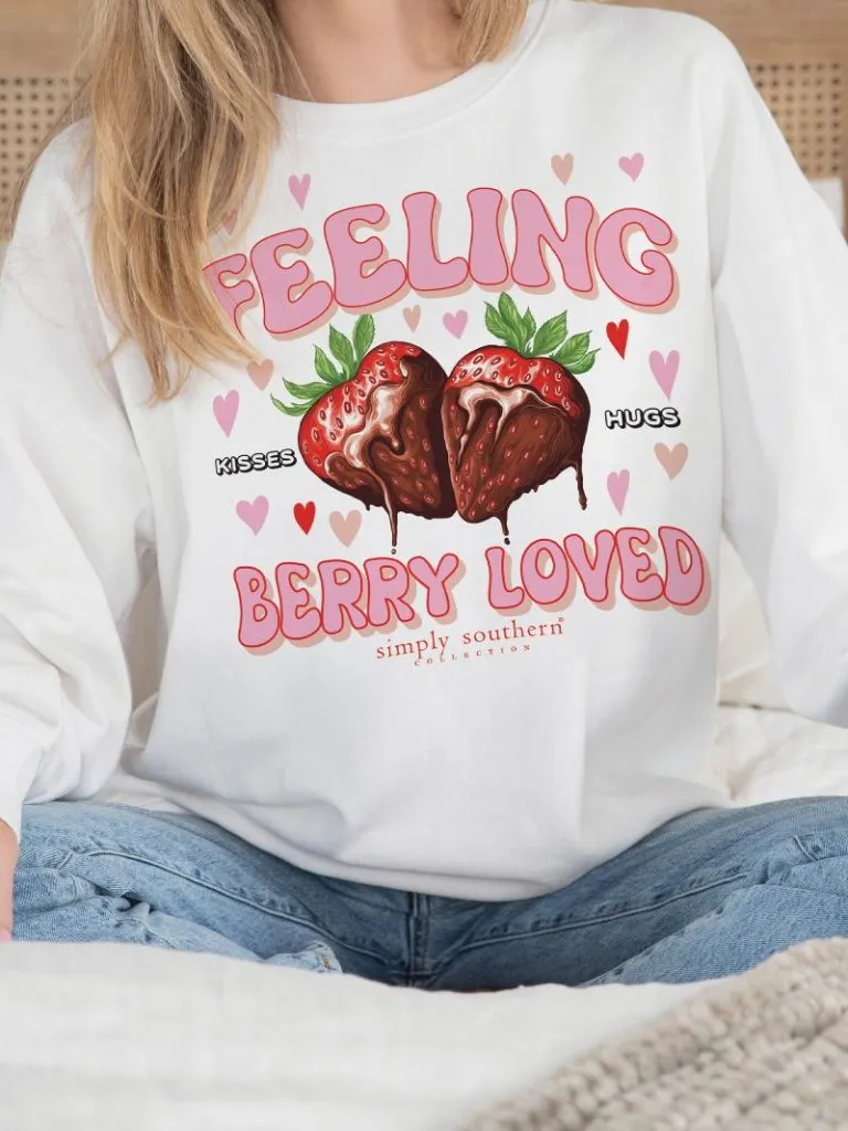 'Feeling Berry Loved' Crewneck Pullover by Simply Southern