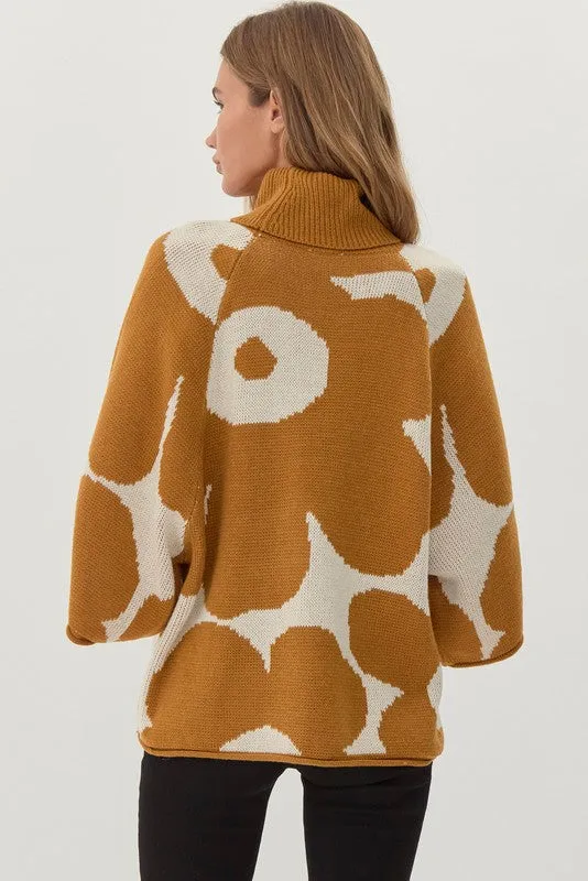Floral Dolman Sweater