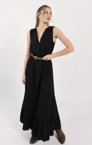 Flounced Long Dress