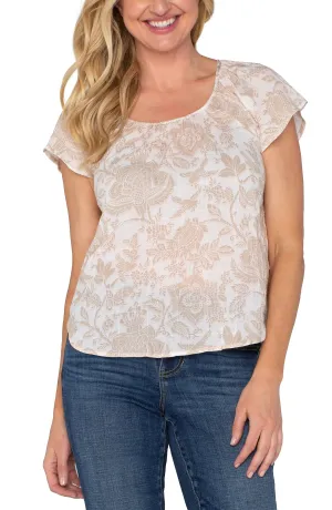 Flutter Sleeve Woven Top - SALE