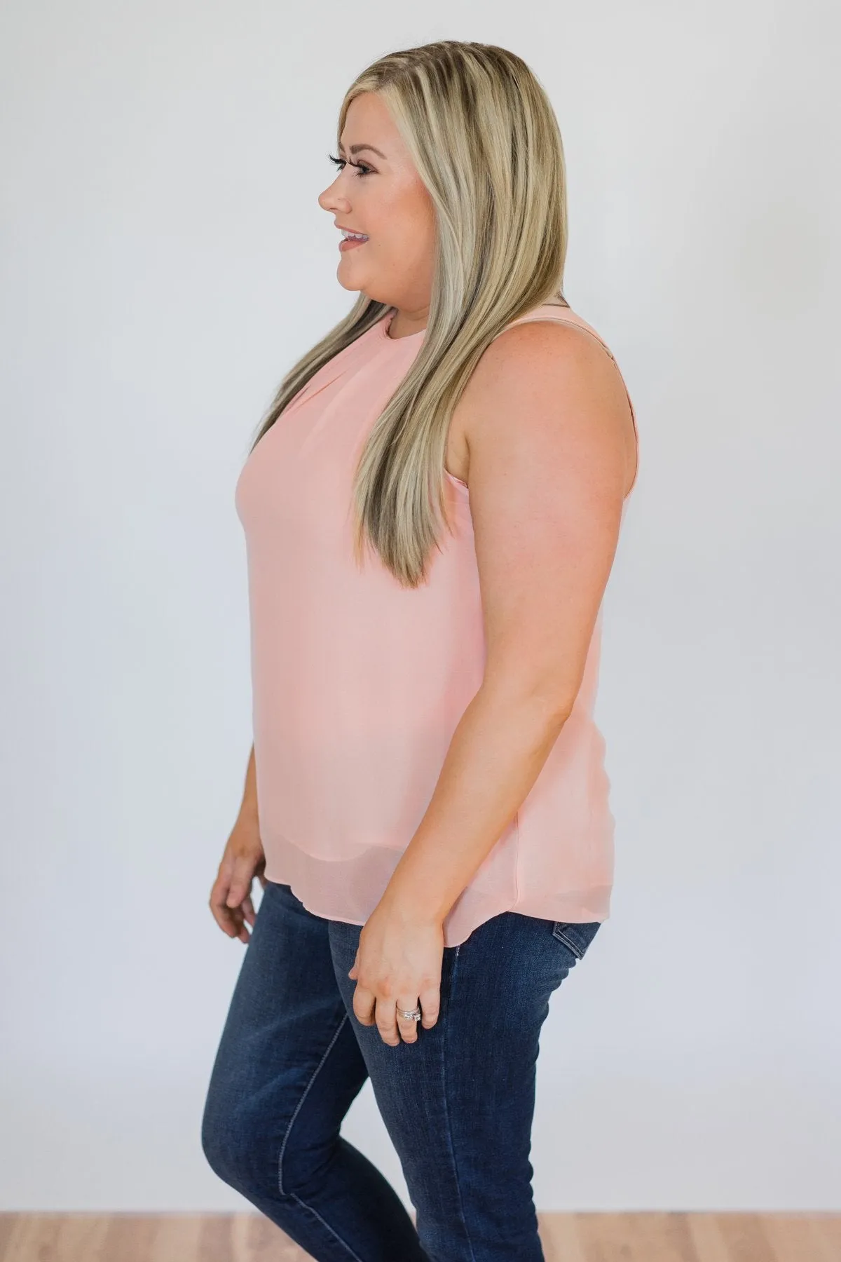 Follow Me Tank Top- Light Pink