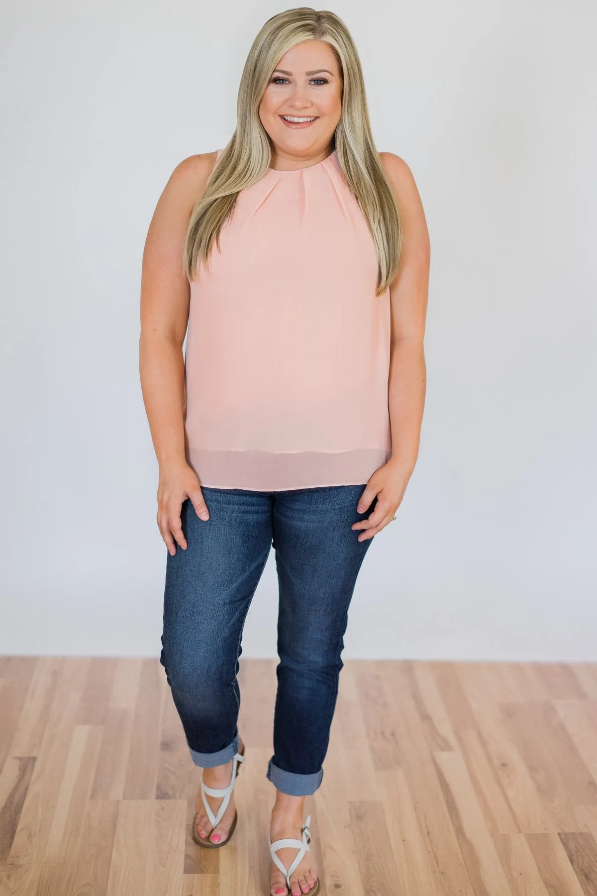 Follow Me Tank Top- Light Pink