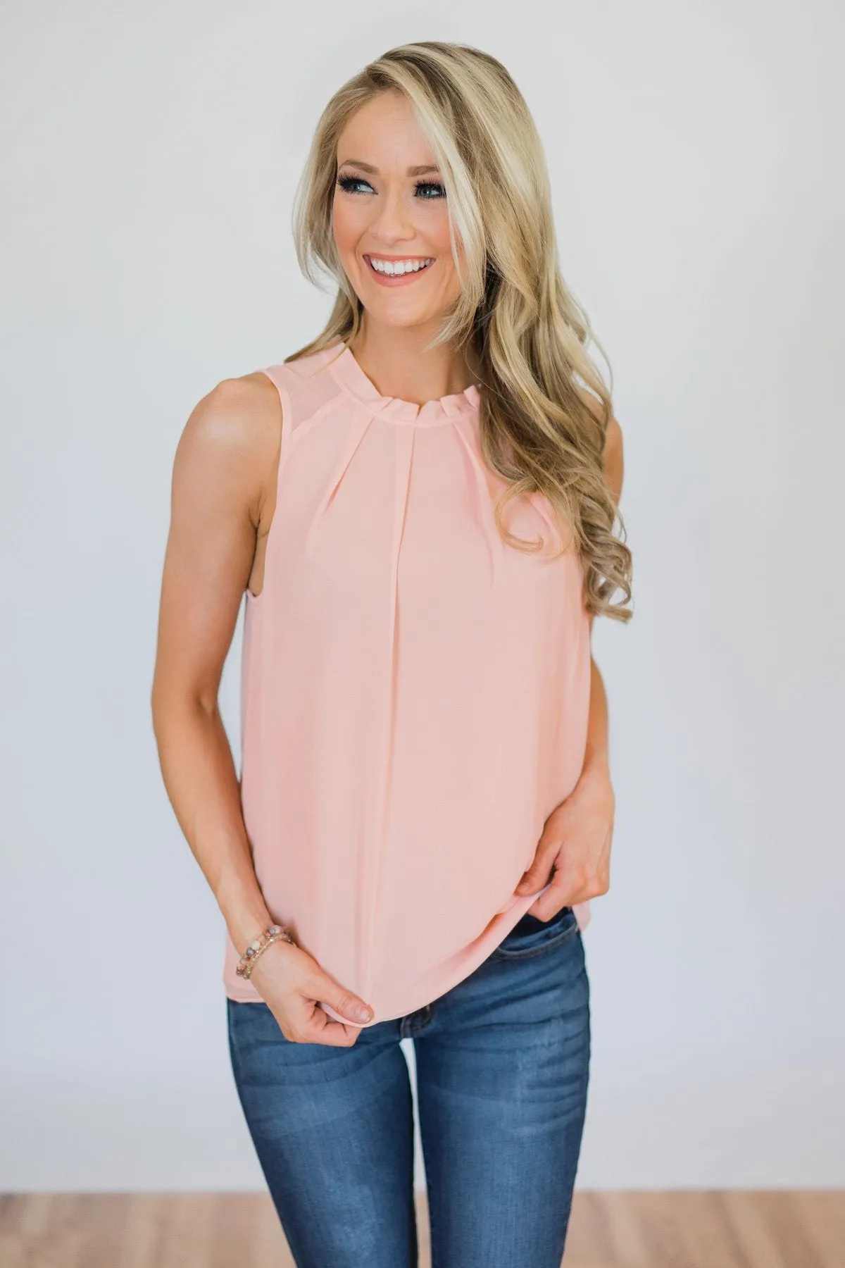 Follow Me Tank Top- Light Pink