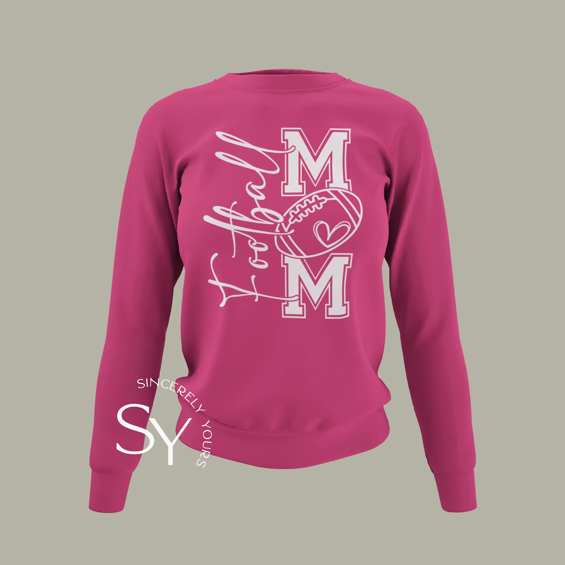 Football Mom Heart - Sweatshirts