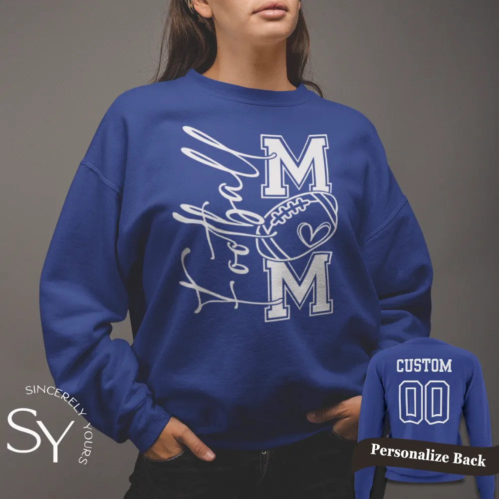 Football Mom Heart - Sweatshirts