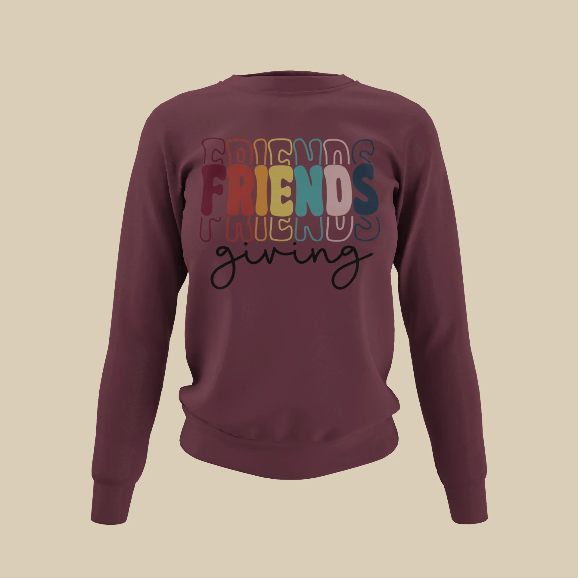 Friendsgiving Stacked Sweatshirt (unisex)