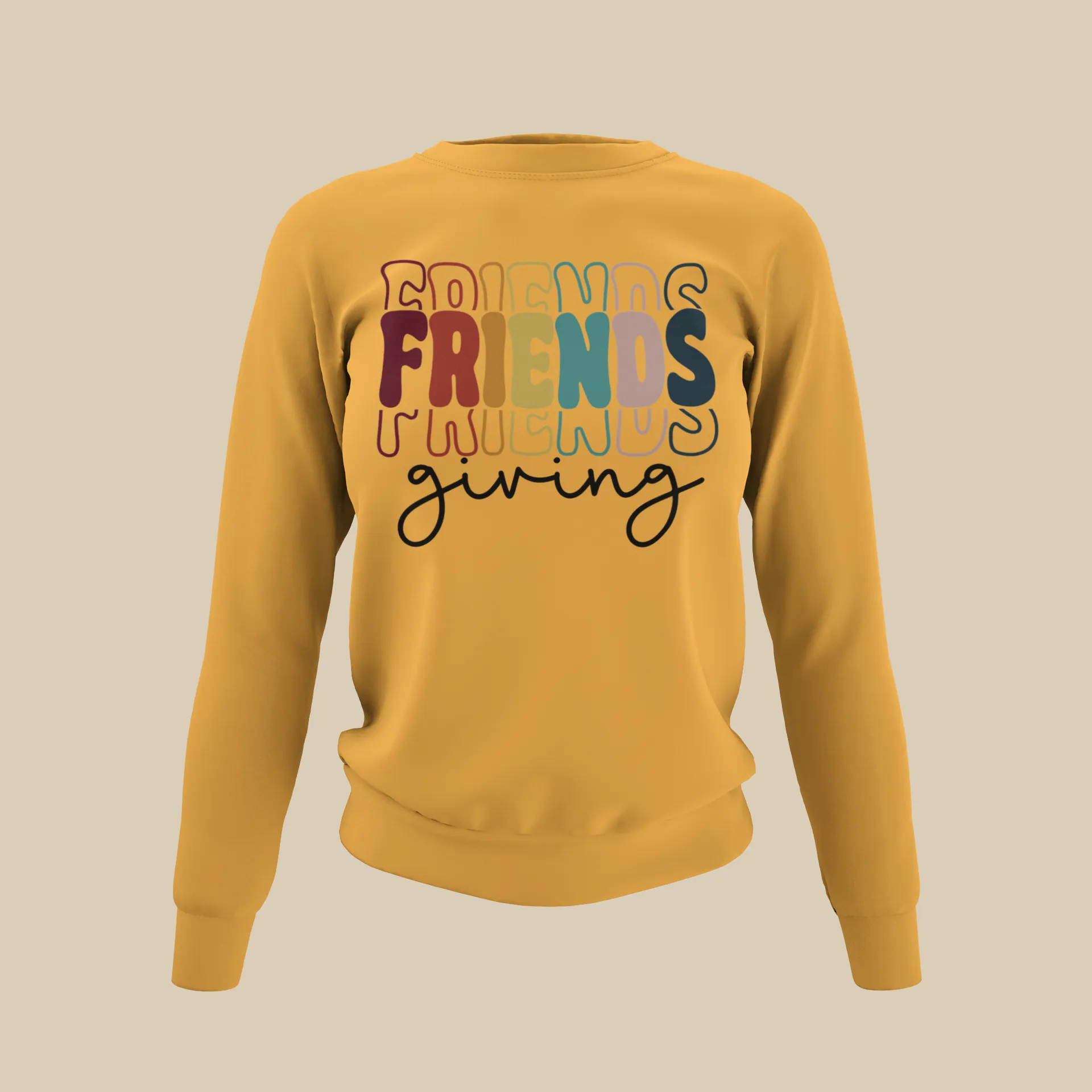Friendsgiving Stacked Sweatshirt (unisex)