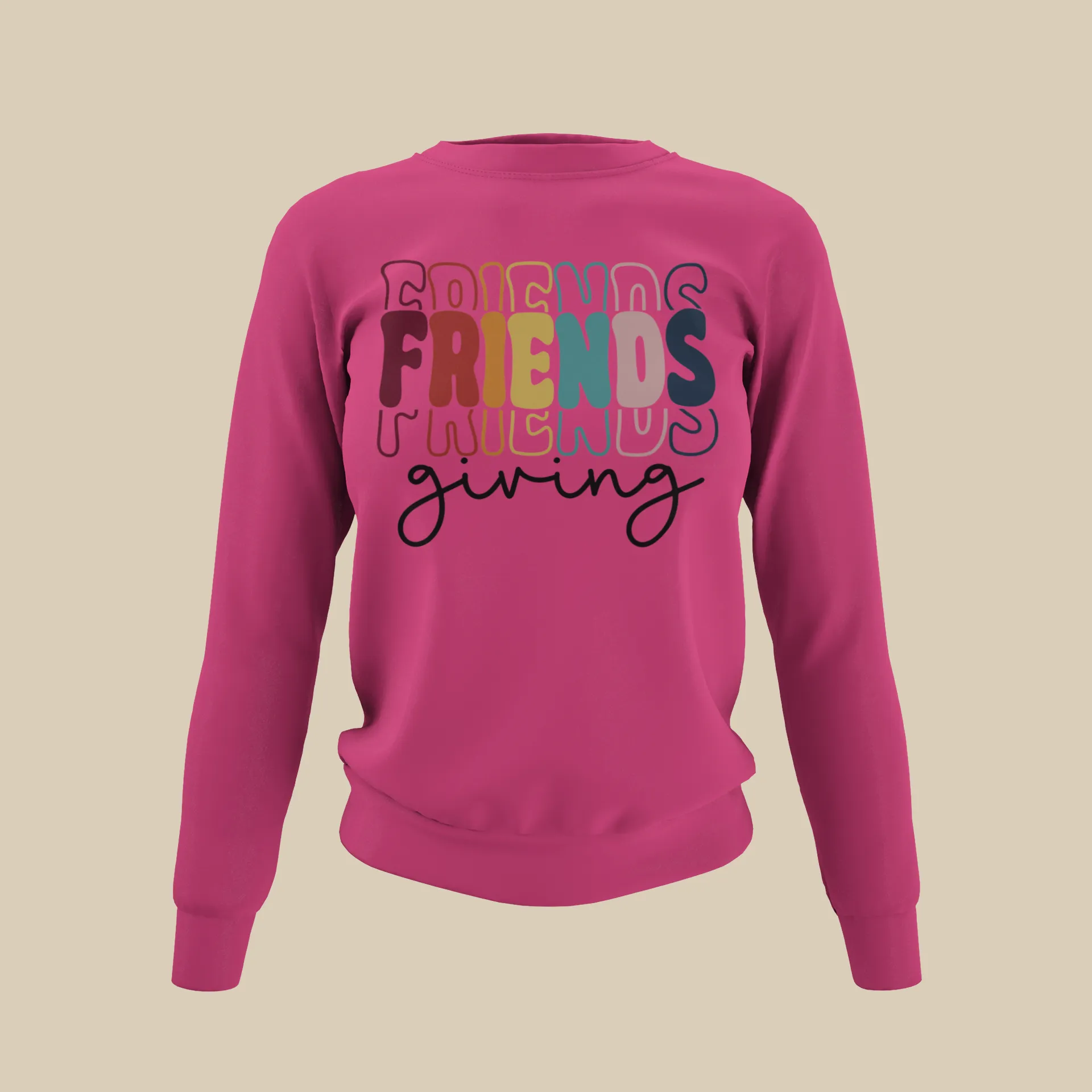 Friendsgiving Stacked Sweatshirt (unisex)