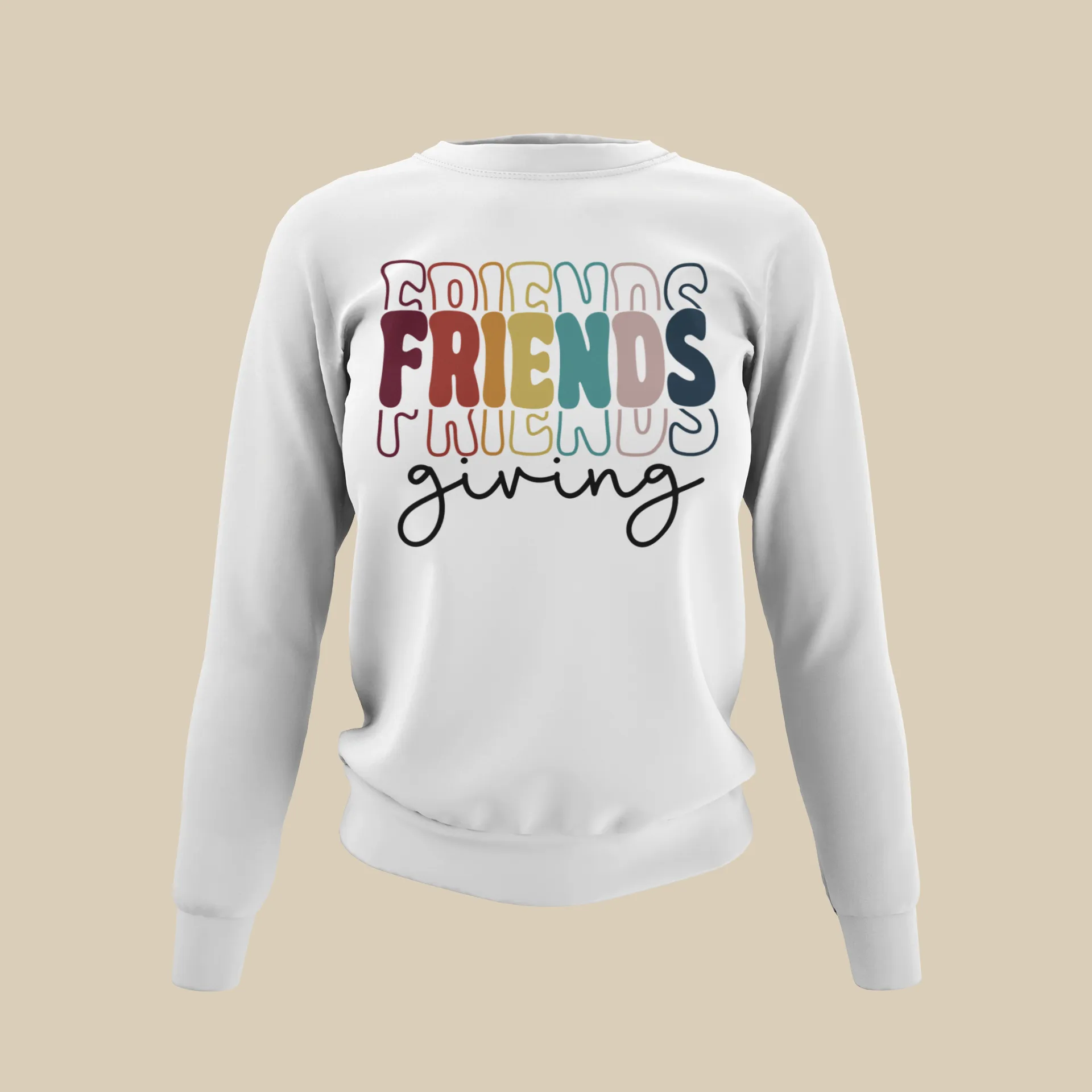 Friendsgiving Stacked Sweatshirt (unisex)