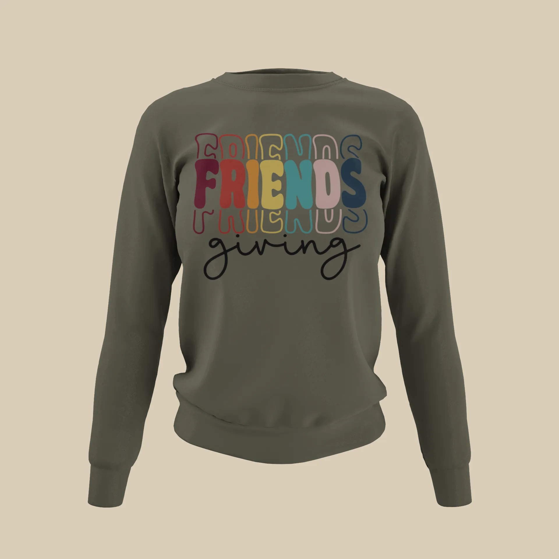 Friendsgiving Stacked Sweatshirt (unisex)