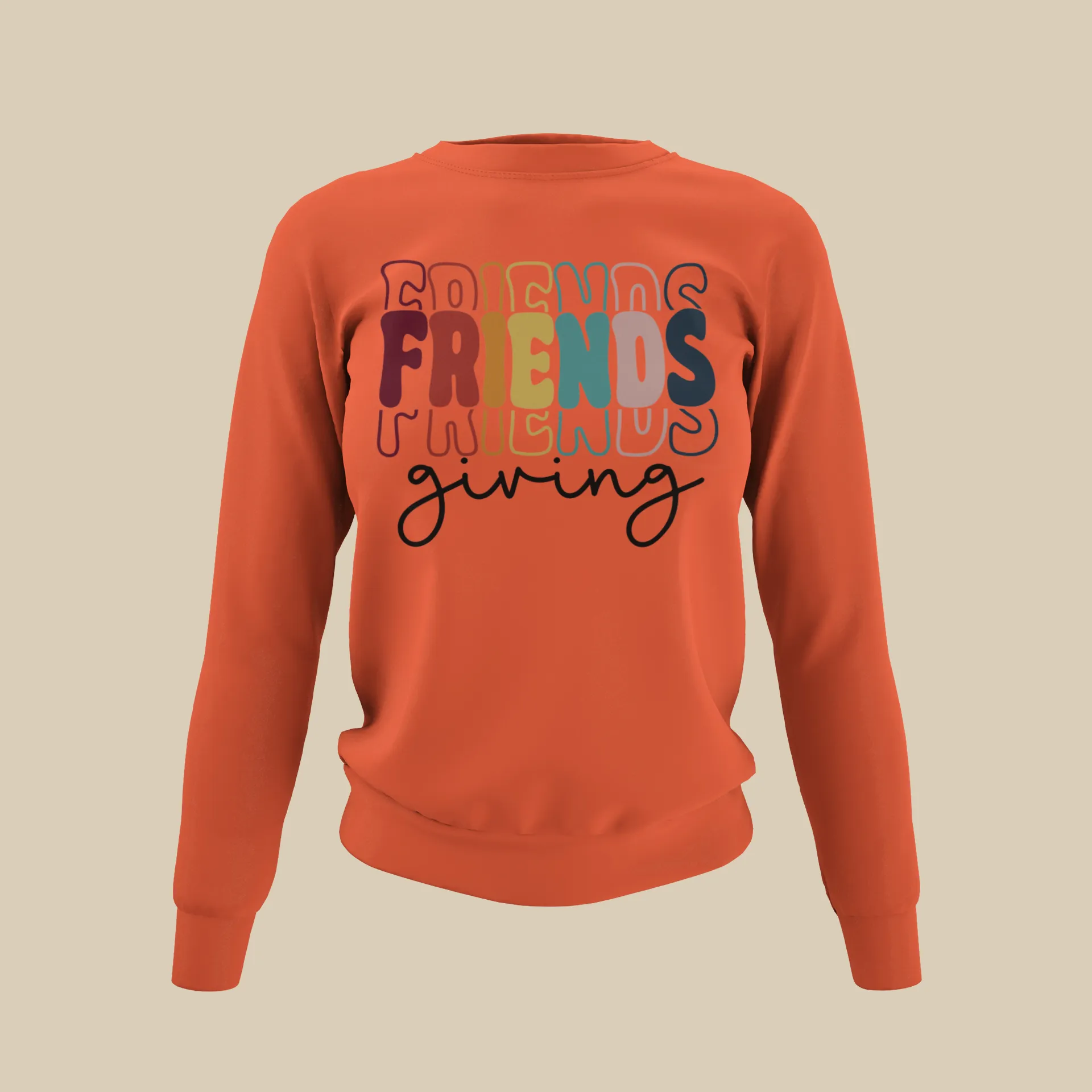 Friendsgiving Stacked Sweatshirt (unisex)