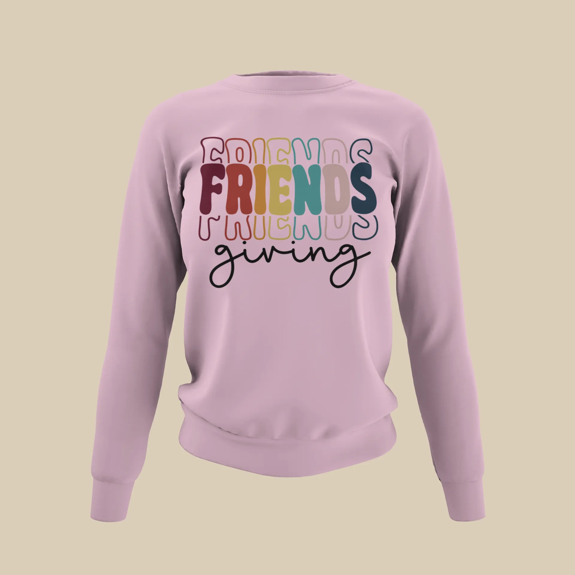 Friendsgiving Stacked Sweatshirt (unisex)