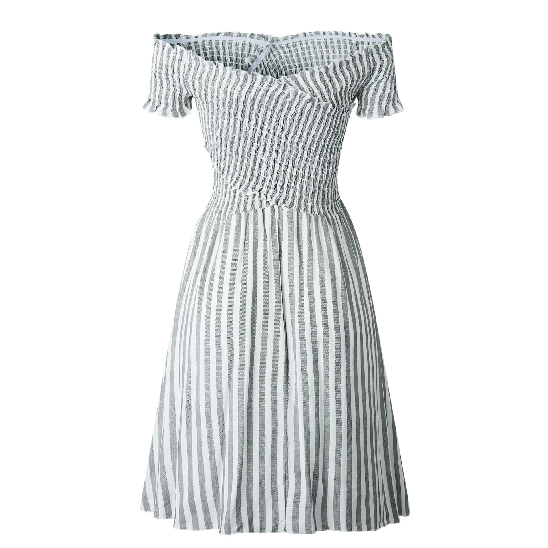 Fringe Off The Shoulder Strapless Mini Dresses
