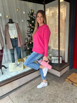 Fuchsia Soft Sweater