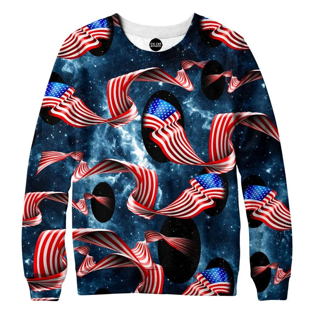 Galactic Flag Womens Sweatshirt