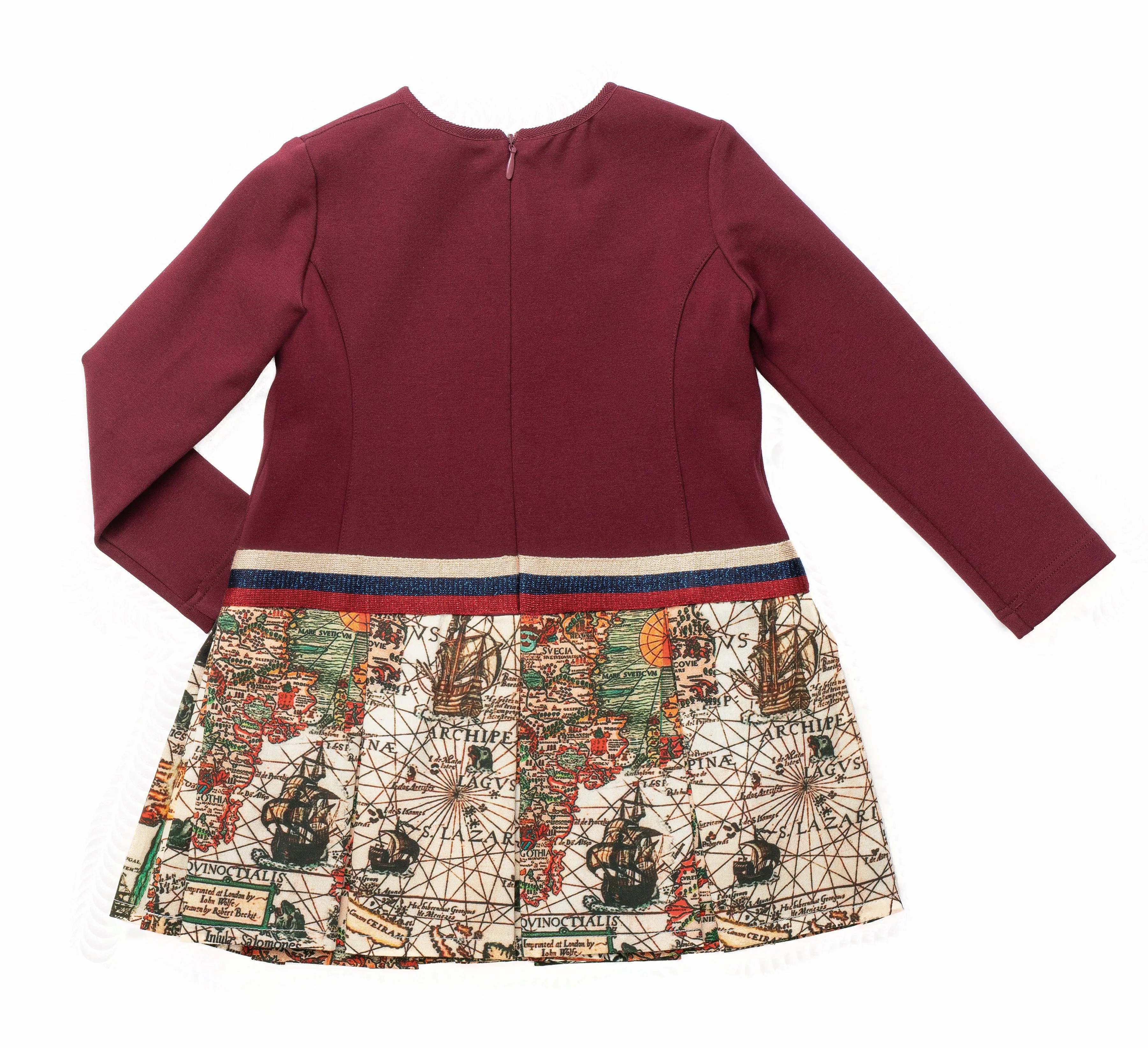 Girls Burgundy Dress
