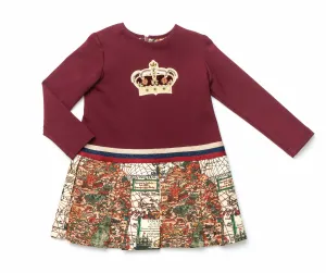 Girls Burgundy Dress