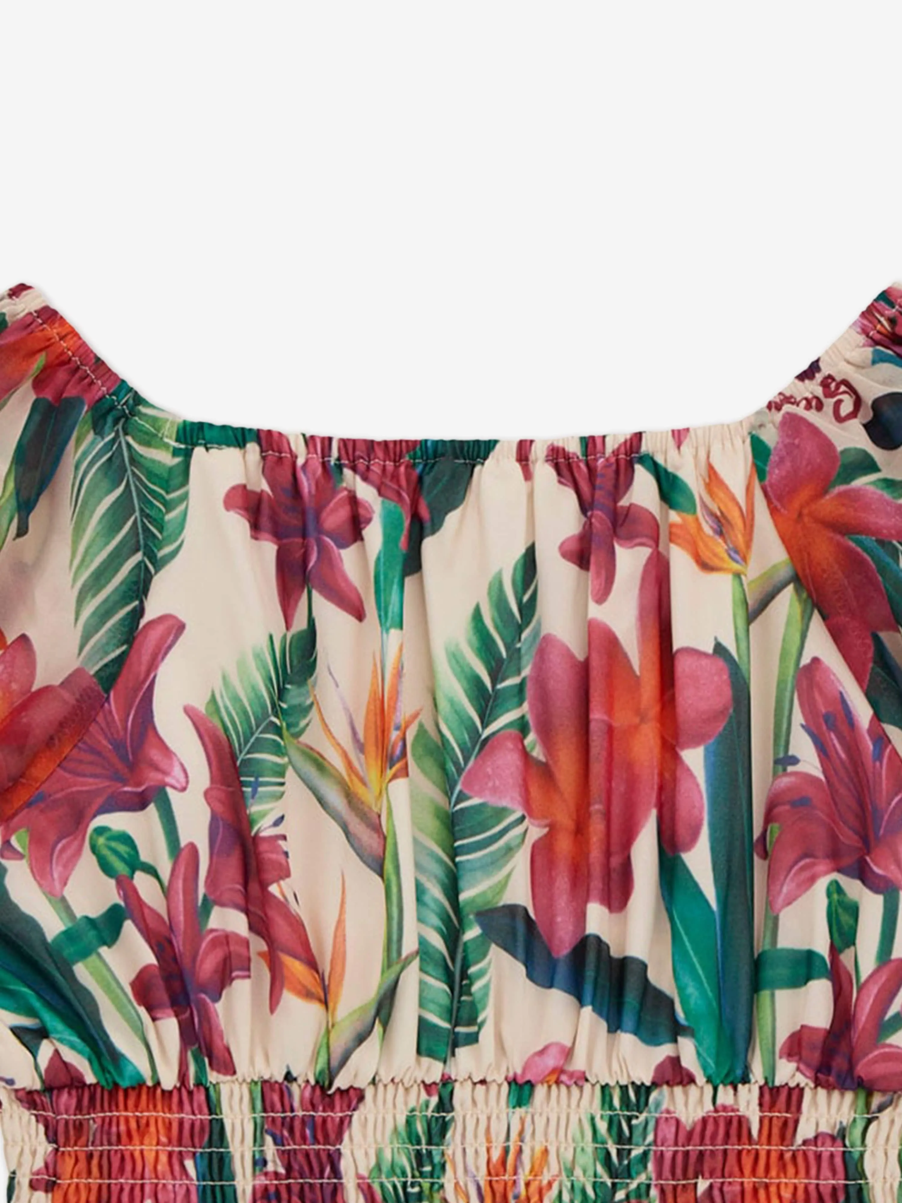 Girls Chiffon Floral Blouse in Multicolour