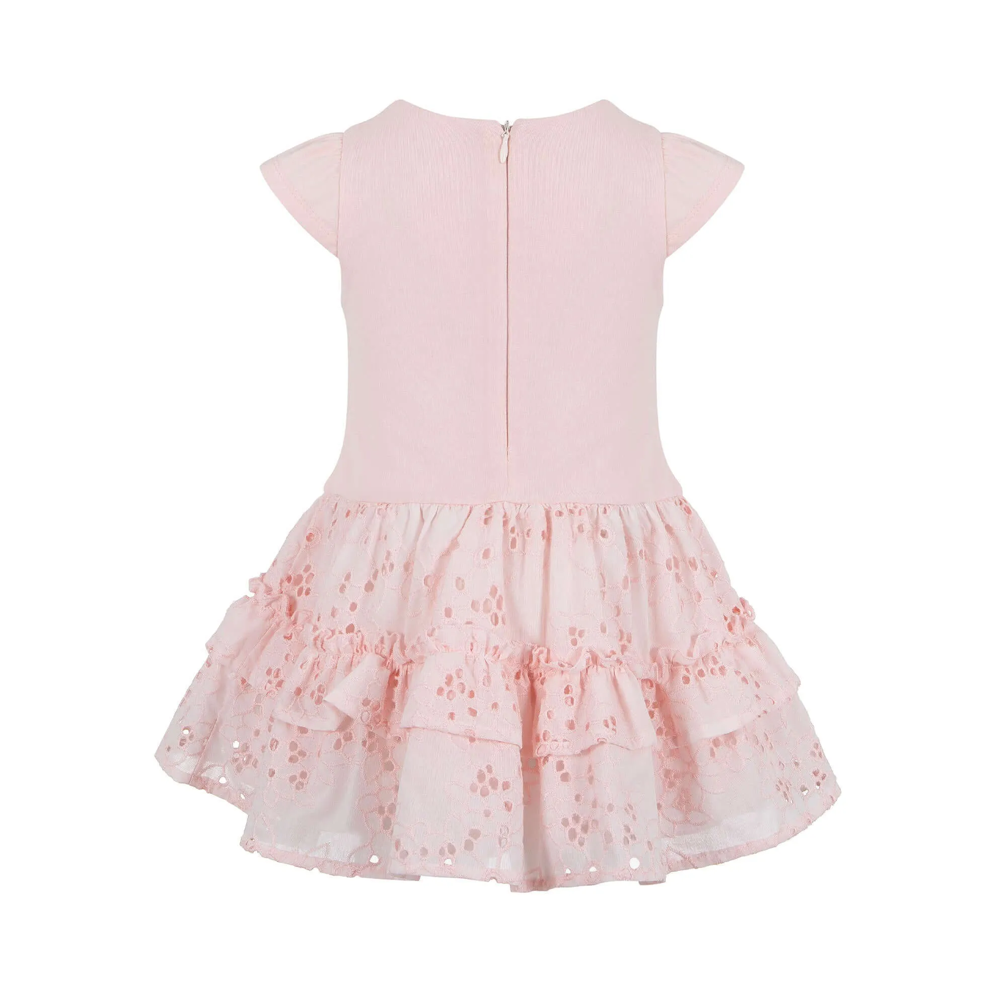 Girls Pink Butterfly Dress