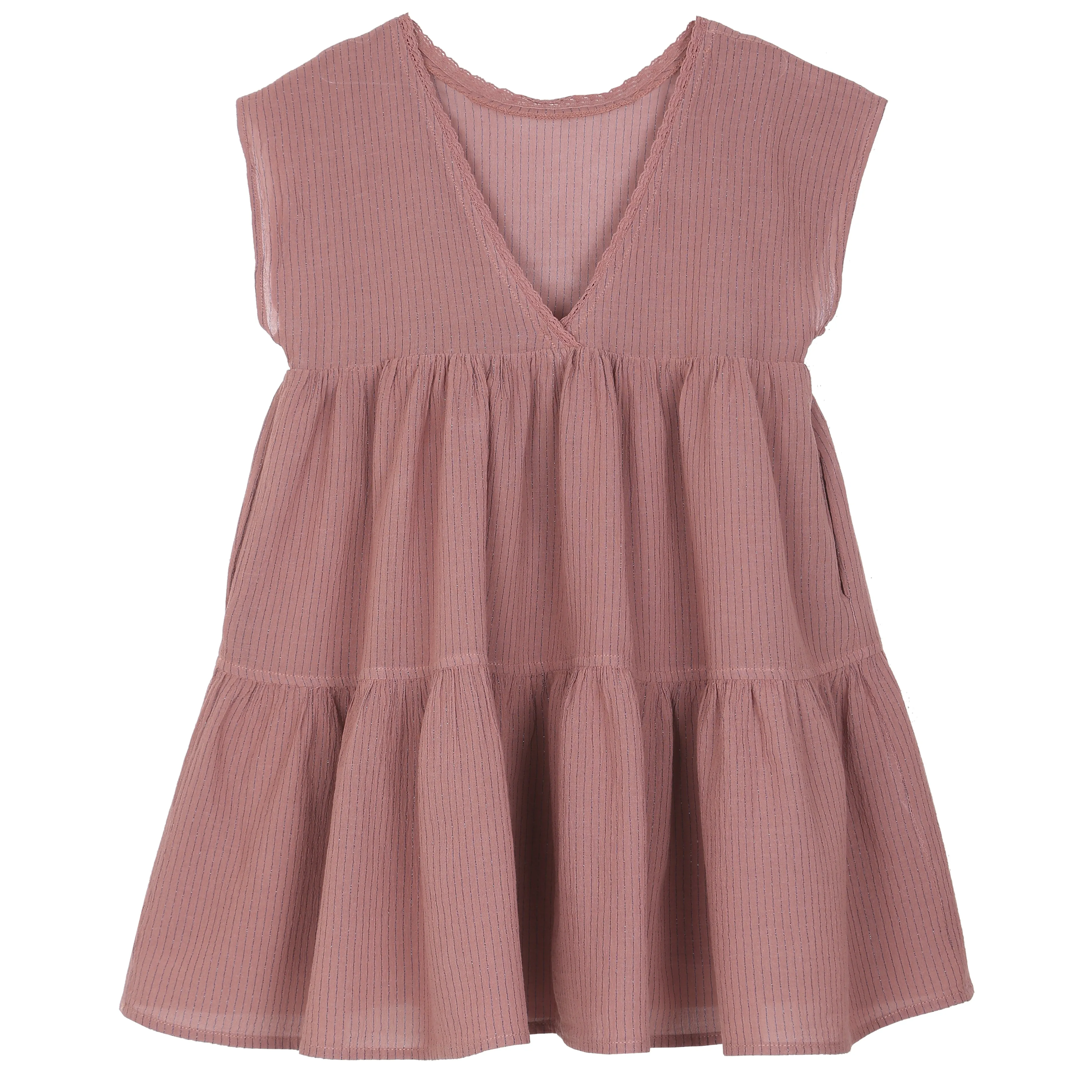 Girls Sienna & Blue Lurex striped Dress