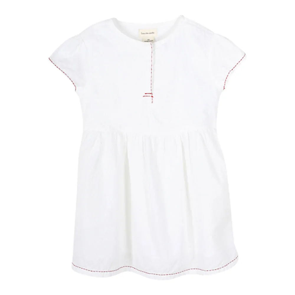 Girls White Petronilla Dress