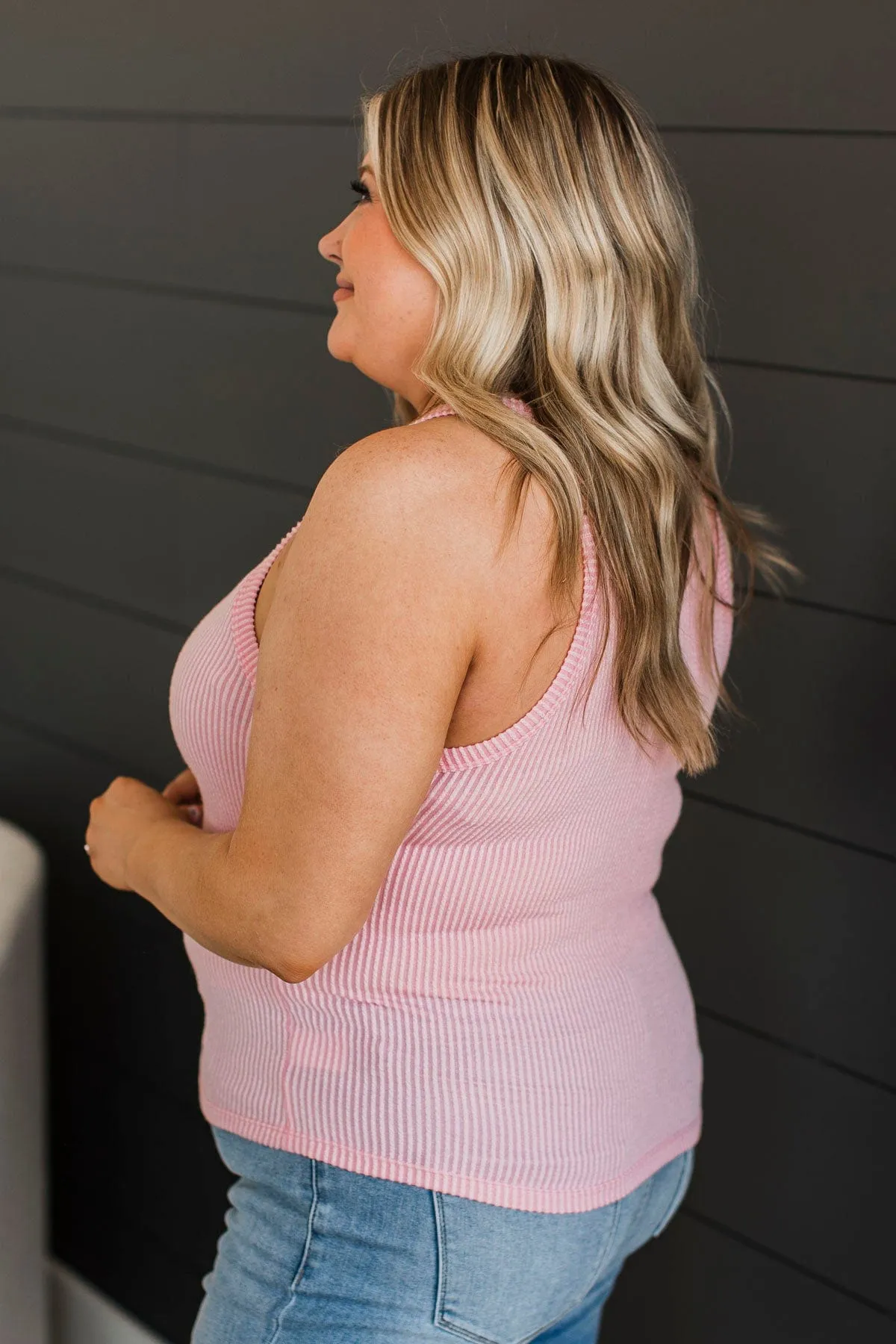 Give You My Devotion Tank Top- Light Pink