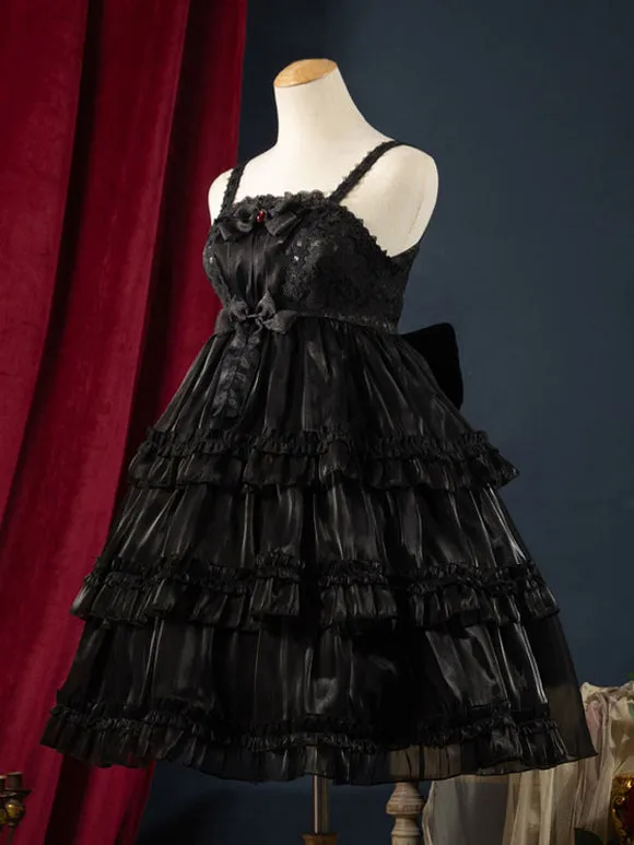 Gothic Lolita Dresses Ruffles Bows Burgundy Burgundy