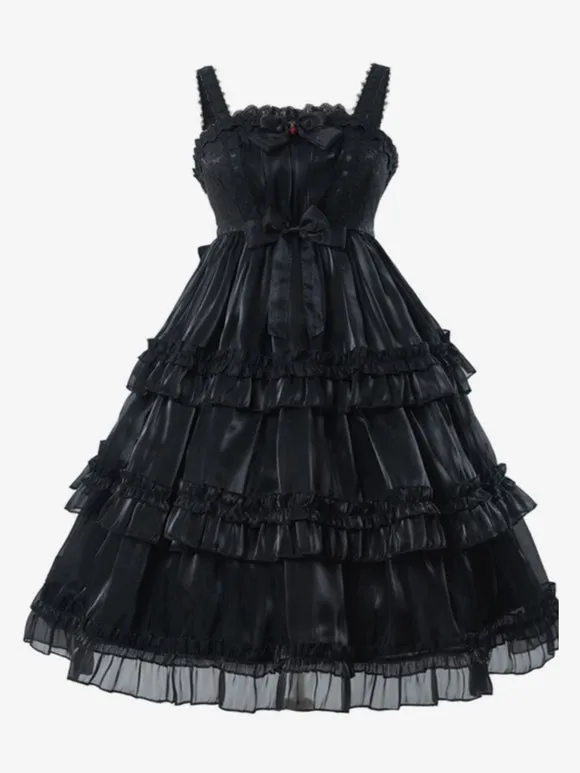 Gothic Lolita Dresses Ruffles Bows Burgundy Burgundy
