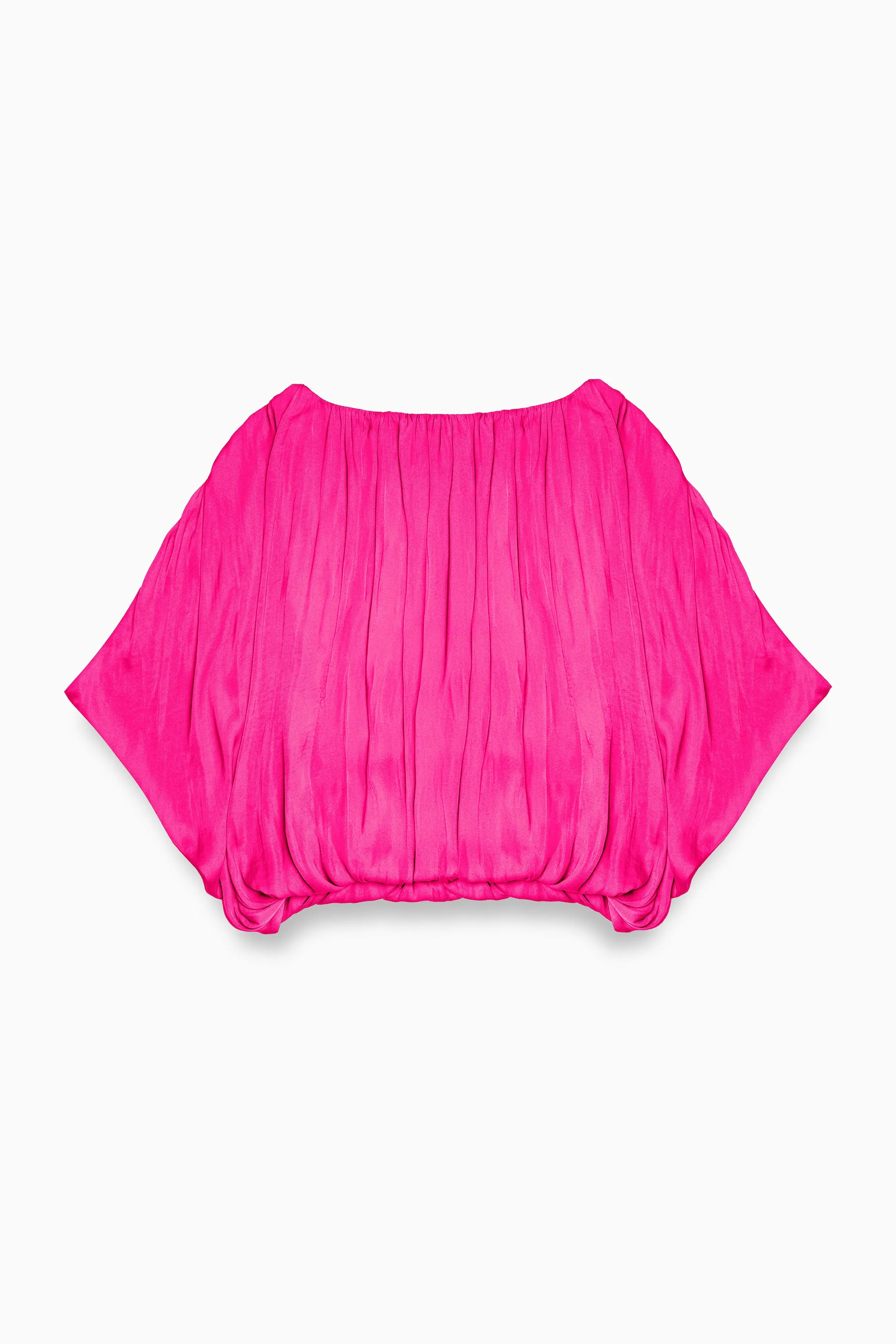 Grecian Drape Bubble Blouse
