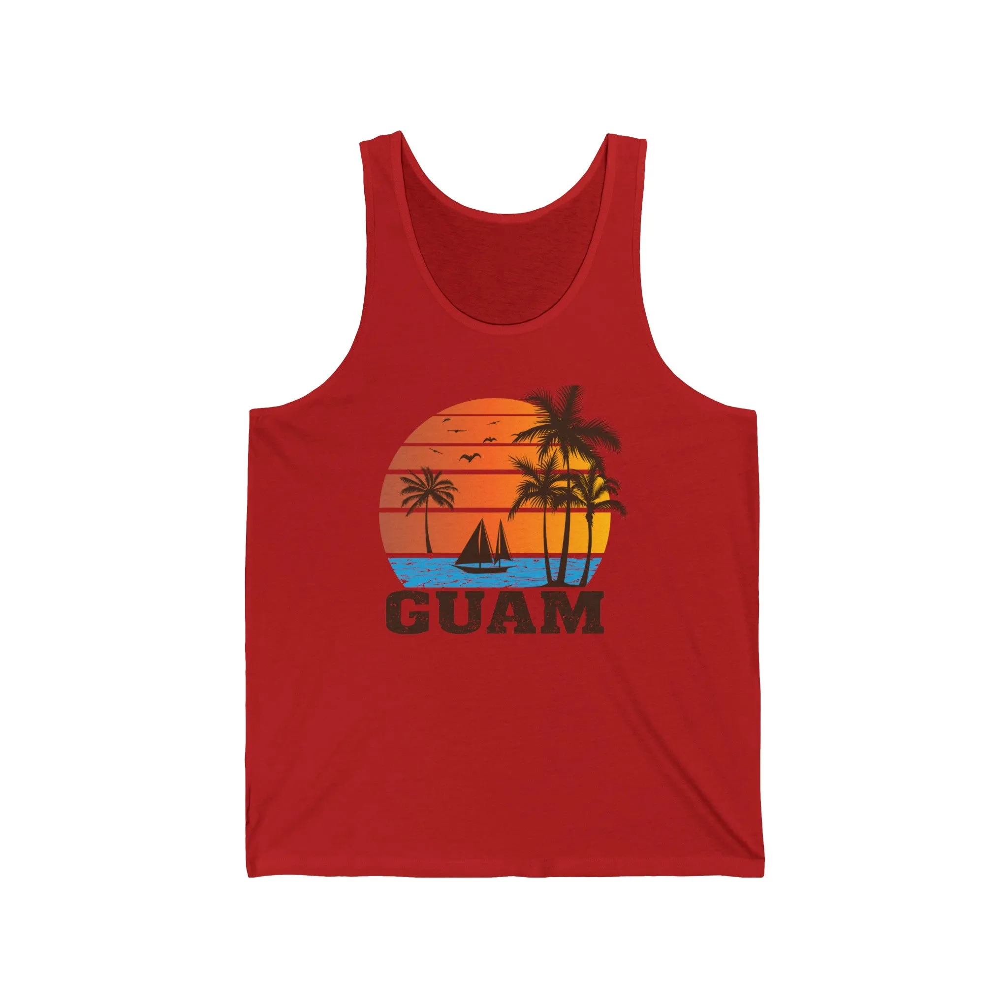 Guam beach Unisex Jersey Tank