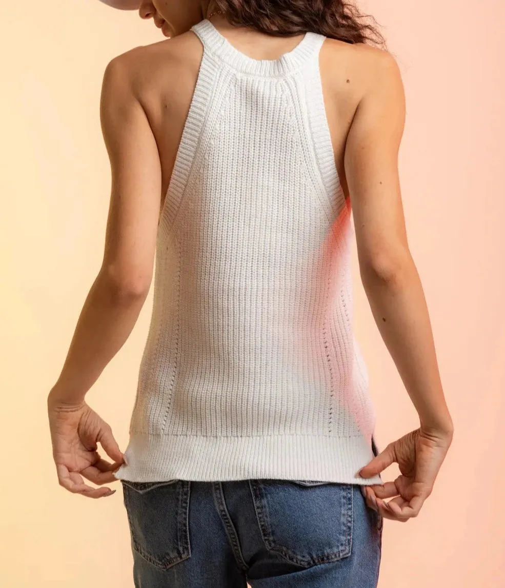 Halter Neck Sleeveless Knit Top