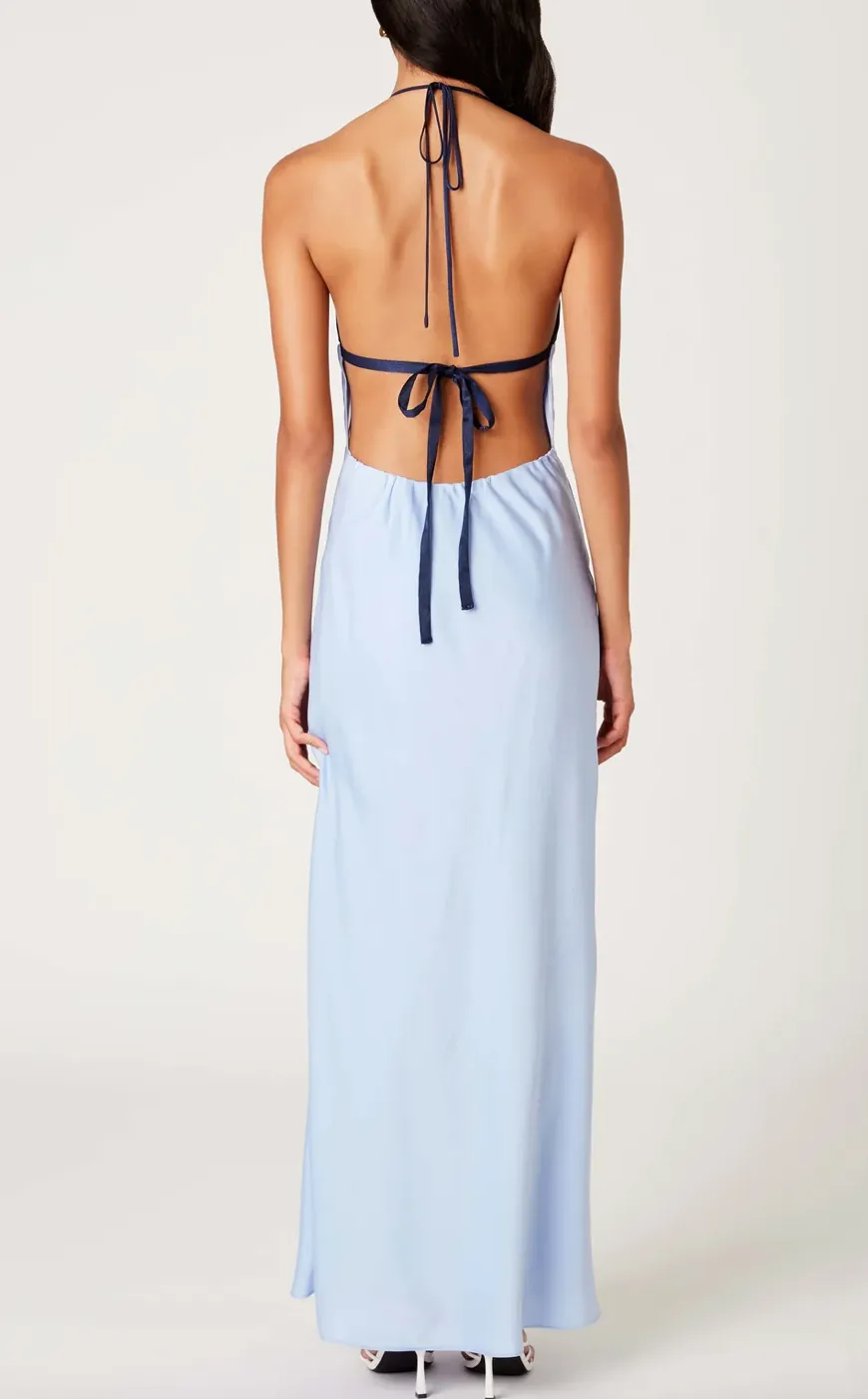 Halter Tie Back Maxi Dress
