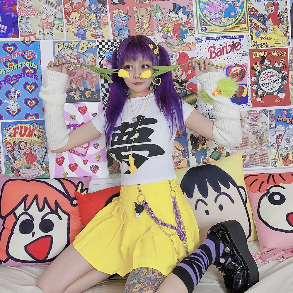 Harajuku candy-colors skirt yc23064