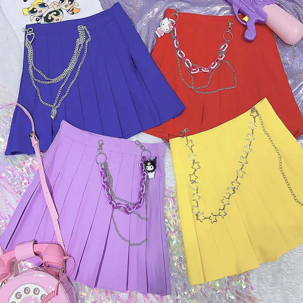 Harajuku candy-colors skirt yc23064