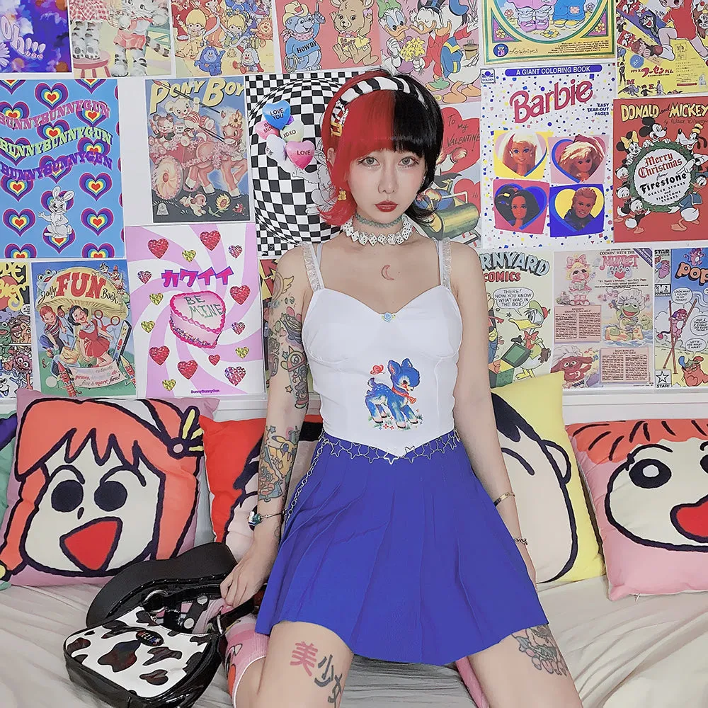 Harajuku candy-colors skirt yc23064
