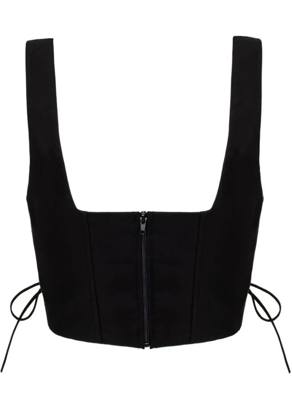 Hell Bunny Viva Maria Corset Top Black