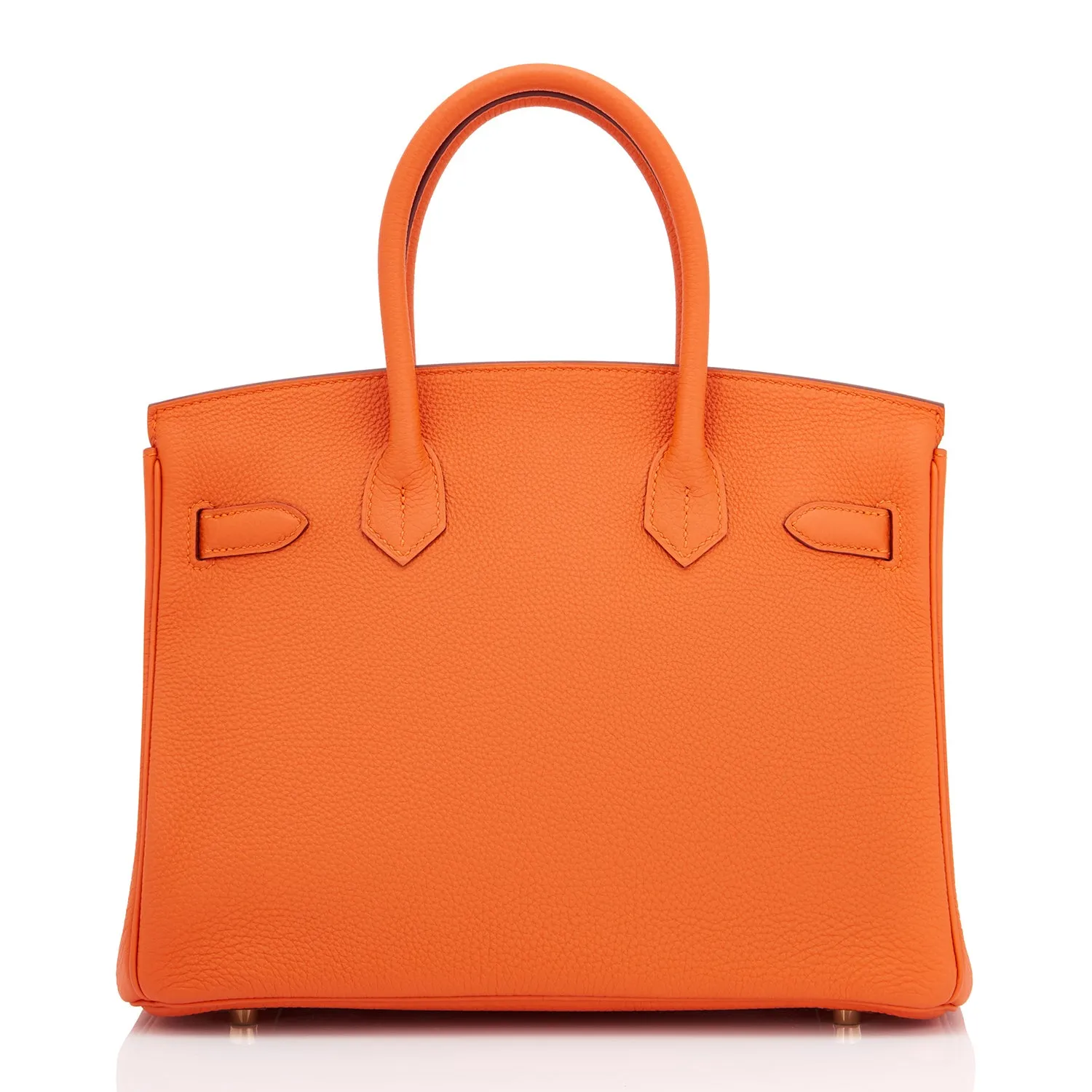 Hermes Orange Birkin 30cm Togo Gold Hardware