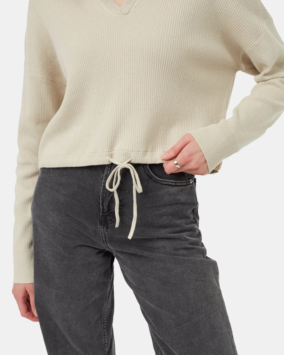 Highline Collared Cinch Waist Sweater