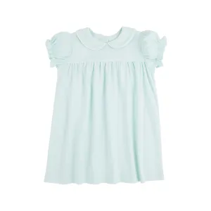 Holly Day Dress - Sea Island Seafoam with Worth Avenue White