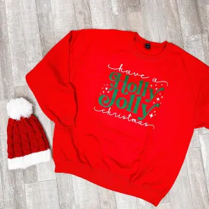 'Holly Jolly' Fleece Sweatshirt
